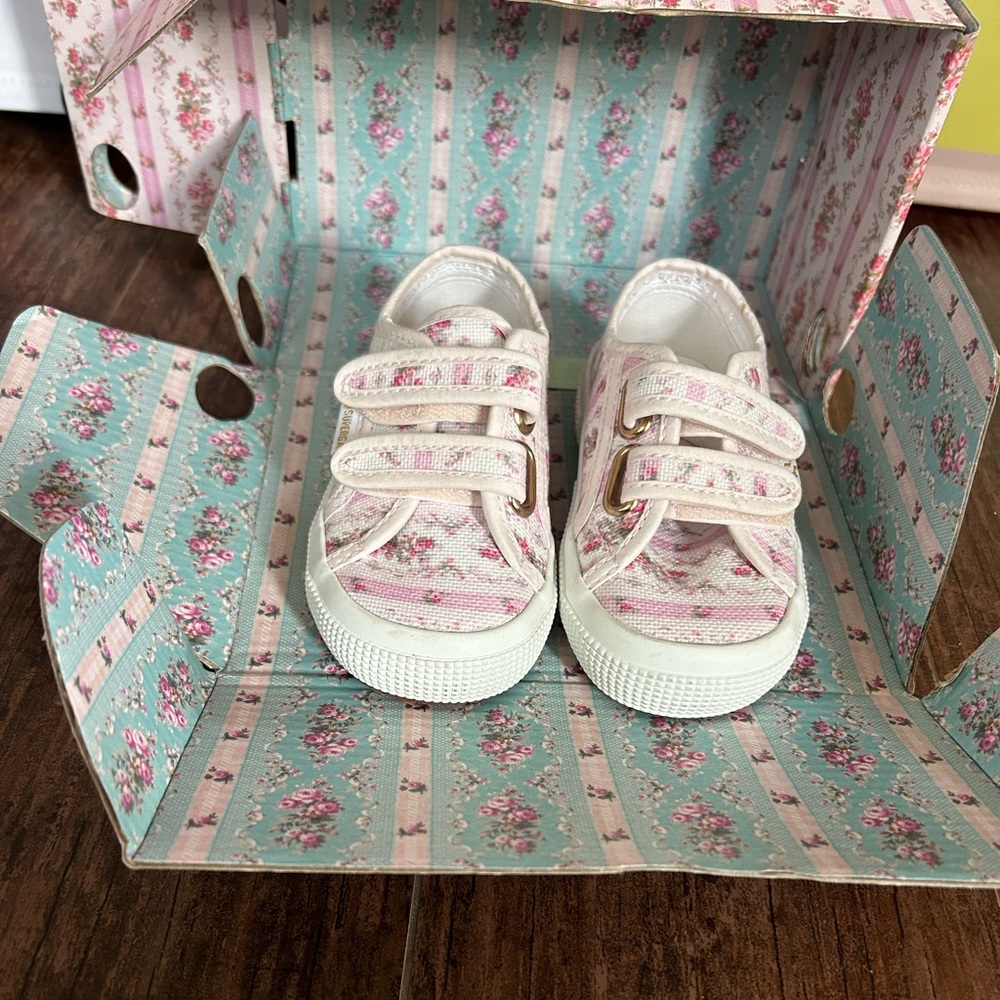 Loveshack fancy never worn floral toddler sneakers